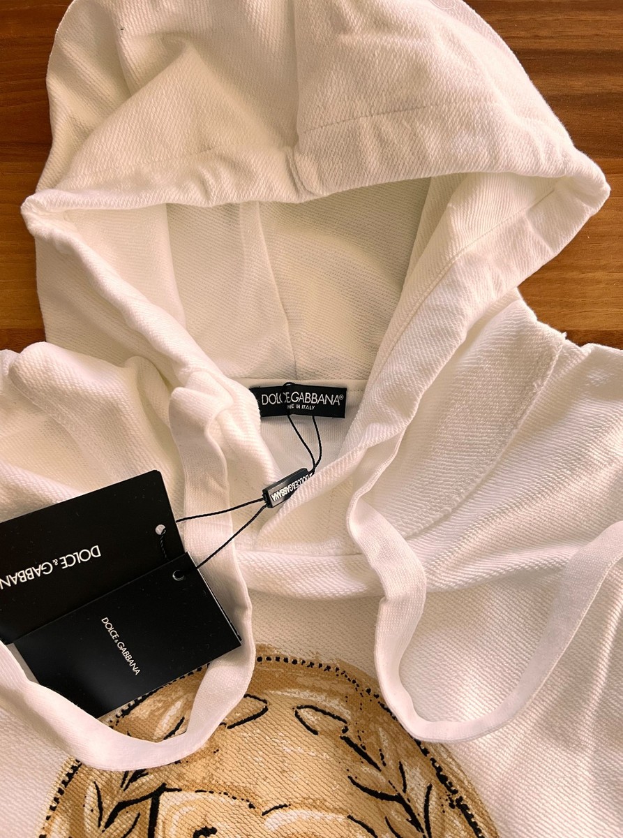 Dolce&Gabbana Men Hoodied White Color Cotton Shirt Us Size Large  (No customFee) View 2