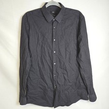 Boss Hugo Boss Slim Fit Polka Dot Button Down Shirt, Black White, 42 16 1/2