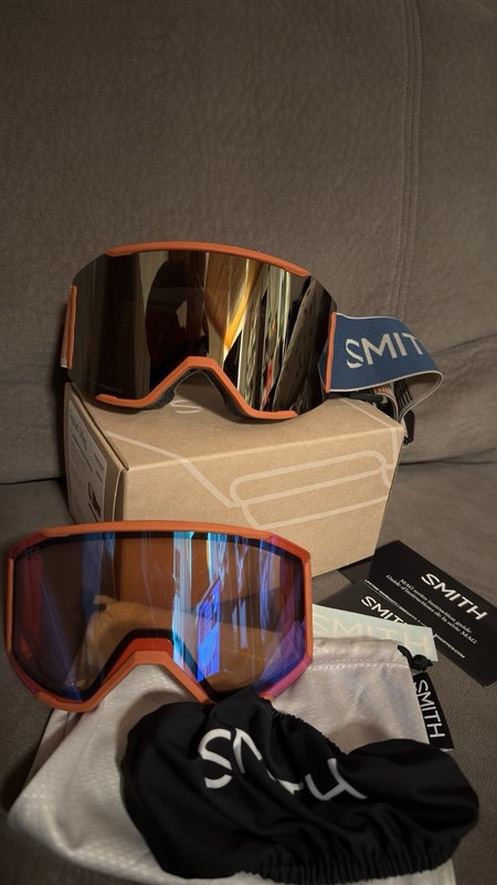 NEW smith squad mag goggles Ski Snow Snowboard Chromapop Limited Edition Rust