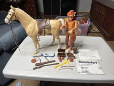 VINTAGE THUNDERBOLT JOHNNY WEST FIGURE MARX Accessories Manuals