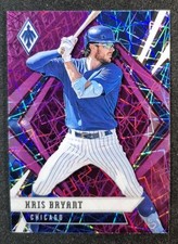 2021 Chronicles #20 Kris Bryant Phoenix Purple Velocity Cubs Baseball Card
