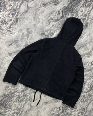 Burberry Blue Label Full Zip Fleece Hoodie Women Size M Black | eBay