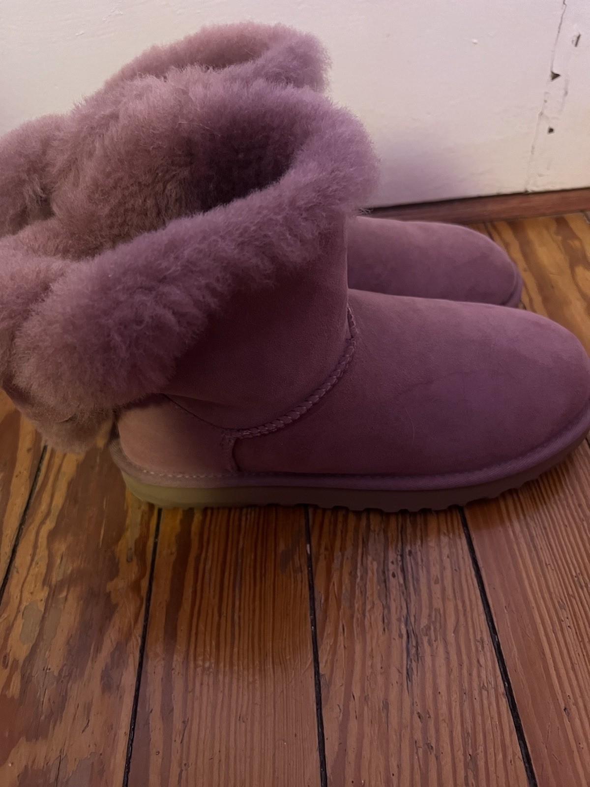 Women's Pink & Purple Bow-Trimmed UGG Boots