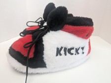 Unbranded Plush Sneaker Slippers Bred Red Black White One Size Fits Most Listed