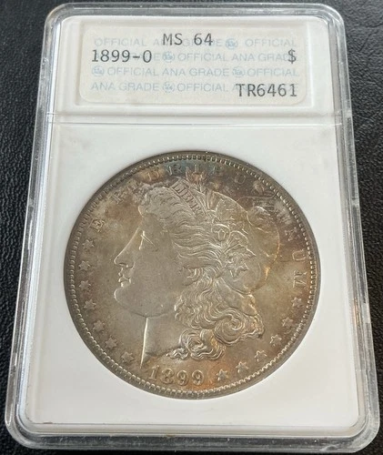 1899-O Ms-64 Ana Old Holder Morgan Silver Dollar Toner