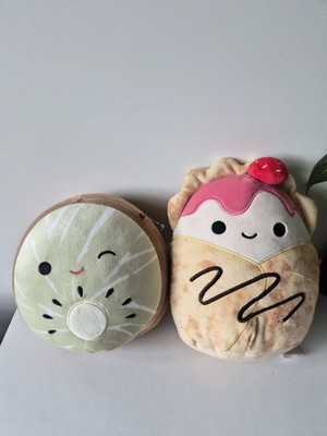 Squishmallows Gasten der Erdbeerkrepp Plüsch und Kiwi Kinder Stofftiere Plüschtiere