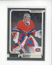 2018-19 O-Pee-Chee Platinum #15 Carey Price Canadiens
