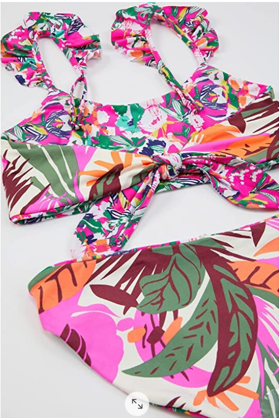 NWT Maaji Kids Zinnia Tigerlily Reversible Bikini Set 16 | eBay