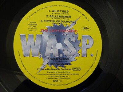 W.A.S.P. The Last Command Capitol S33-1001 Japan VINYL LP OBI | eBay