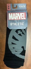 Marvel Hydra Athletic Socks Shoe Size 8-12 Loot Crate Exclusive Bioworld NEW NWT