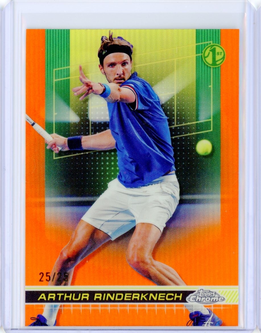 2024 Topps Chrome Tennis ARTHUR RINDERKNECH Orange Refractor