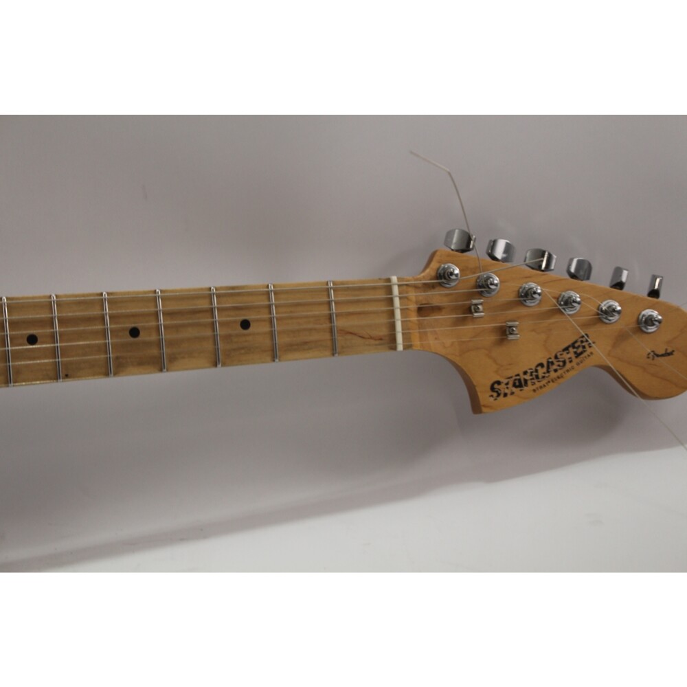 Fender Starcaster Electric Guitar Black and White Tested Local Pick