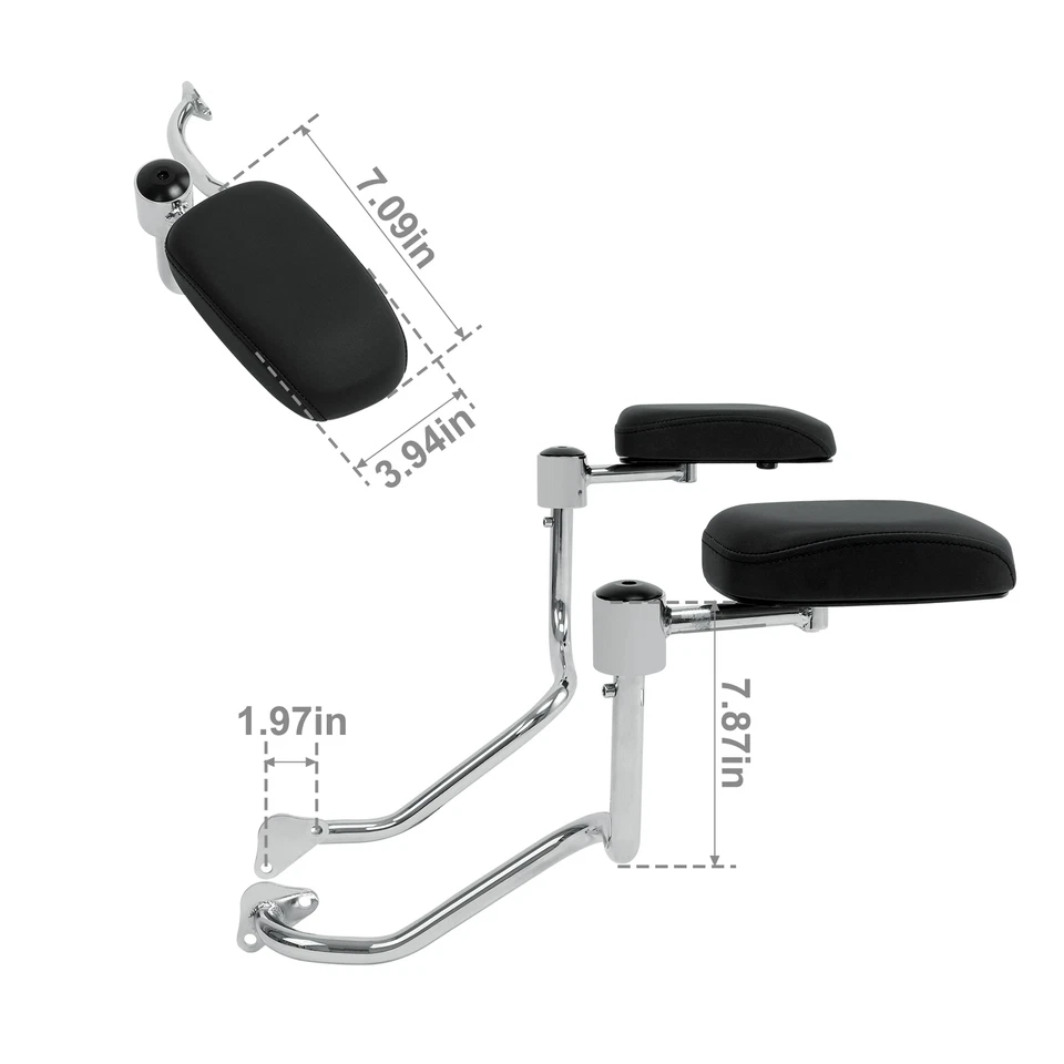 Rear Passenger Armrests Fit For Indian Chieftain Dark Horse 2016-2024 Roadmaster - Image 4 of 4