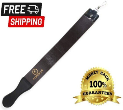 Professional Leather Sharping Strop Barber Straight Cut Throat Razor Blade
