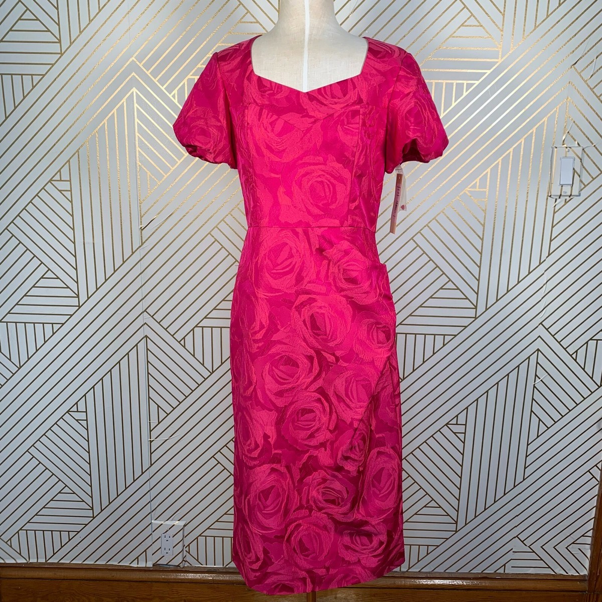 mikael aghal pink dress MIKAEL AGHAL Designer Sheer chiffon Pastel Pink Smocking dress Size 0 RRP $795