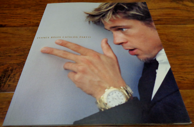 2001 ROLEX JAPAN (EVANCE) CATALOG PART II BRAD PITT BOOK RARE W