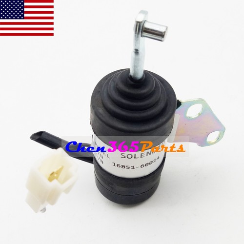 Fuel Shut off Solenoid for Kubota D722 RTV RTV900 Mower ZD18 ZD21 ZD221