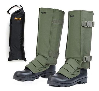 Razer Snake Gaiters for Hiking, Hunting - Snake Bite Protection Olive Drab