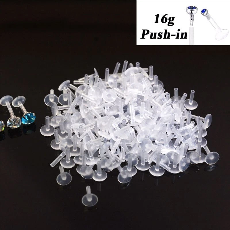 Labret Lip Piercing Rings Body Jewelries Women Fashion Acrylic