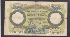 Albania 20 Franga 1939 P-7 Italian occupation Fair