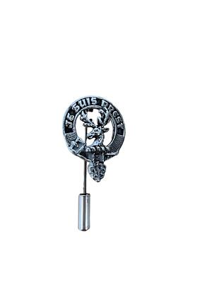 Fraser of Lovat Clan Crest Pewter Cap Lapel Tie Pin UK