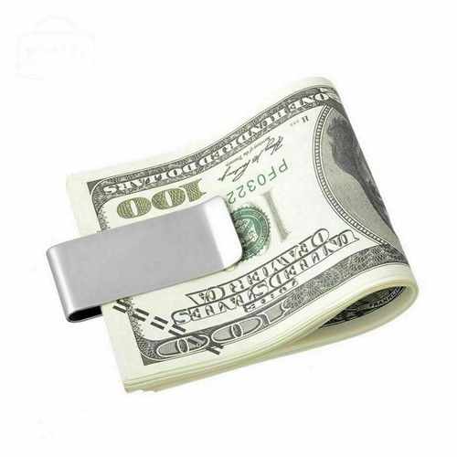 Money Clip Holder Acero inoxidable Plata Oro Efectivo Tarjeta de crédito Walley para Hombres - Imagen 4 de 13