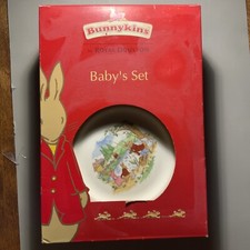 Royal Doulton Bunnykins Baby Two Piece Set in Original Box New Bowl