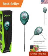 XLUX Soil Moisture Detector - Quick, Accurate Measuring for Healthy Plants