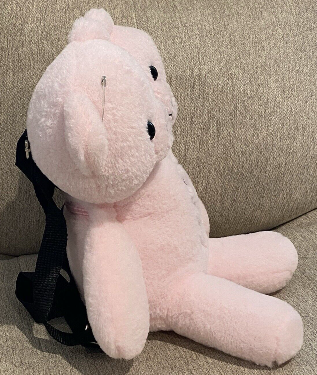 Hot Topic Light Pink 2 Headed Goth Bear 15