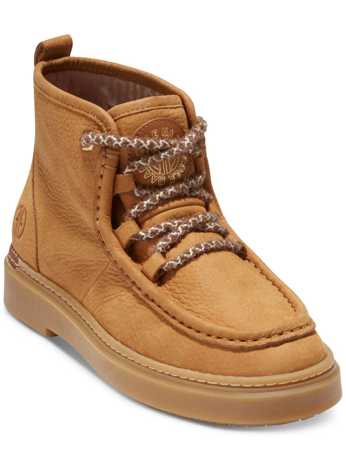 COLE HAAN Womens Light Amber Brown Summit Round Toe Leather Chukka Boots 5 B