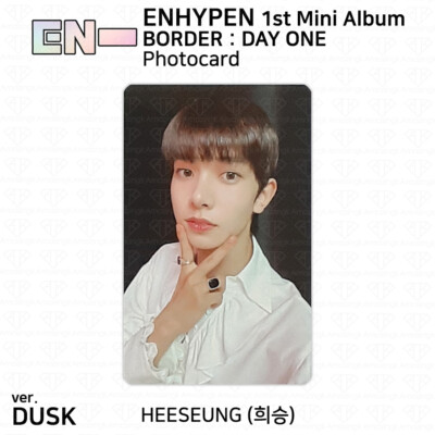 Enhypen 1st Mini Album Border Day One Official Photocard Dusk Dawn