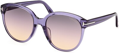 Tom Ford TF957-D 83B Purple Round Big Plastic Sunglasses Frame 58-20-145