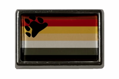 U24 Pin Gay Bear Pride Flaggenpin Anstecknadel Fahne Flagge