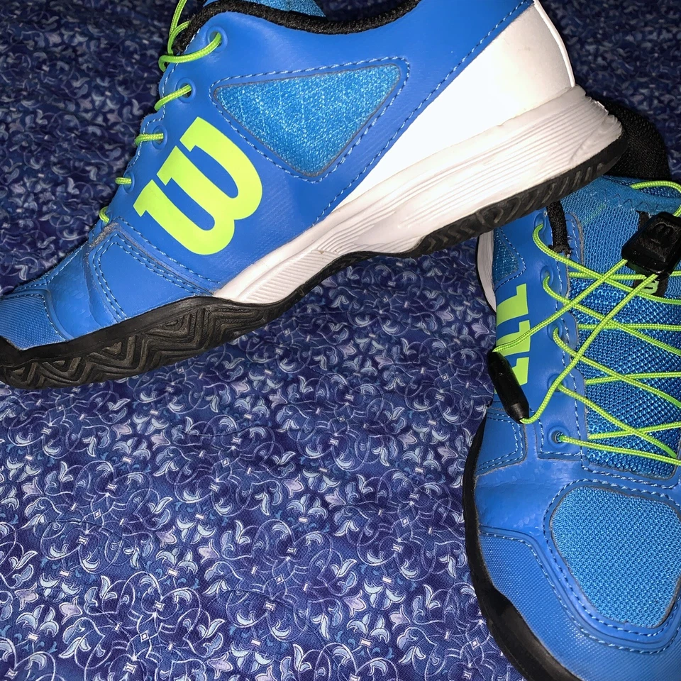 Wilson Rush Pro Niños Tenis Zapatillas Azul Talla 1 Foto 2 de 4