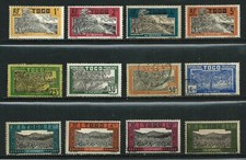 🦁 FRENCH TOGO - 12 MH & Used postage stamps 1924-1937