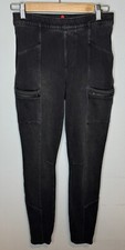 Spanx Jean-ish Cargo Leggings Jeggings Small Pants Black