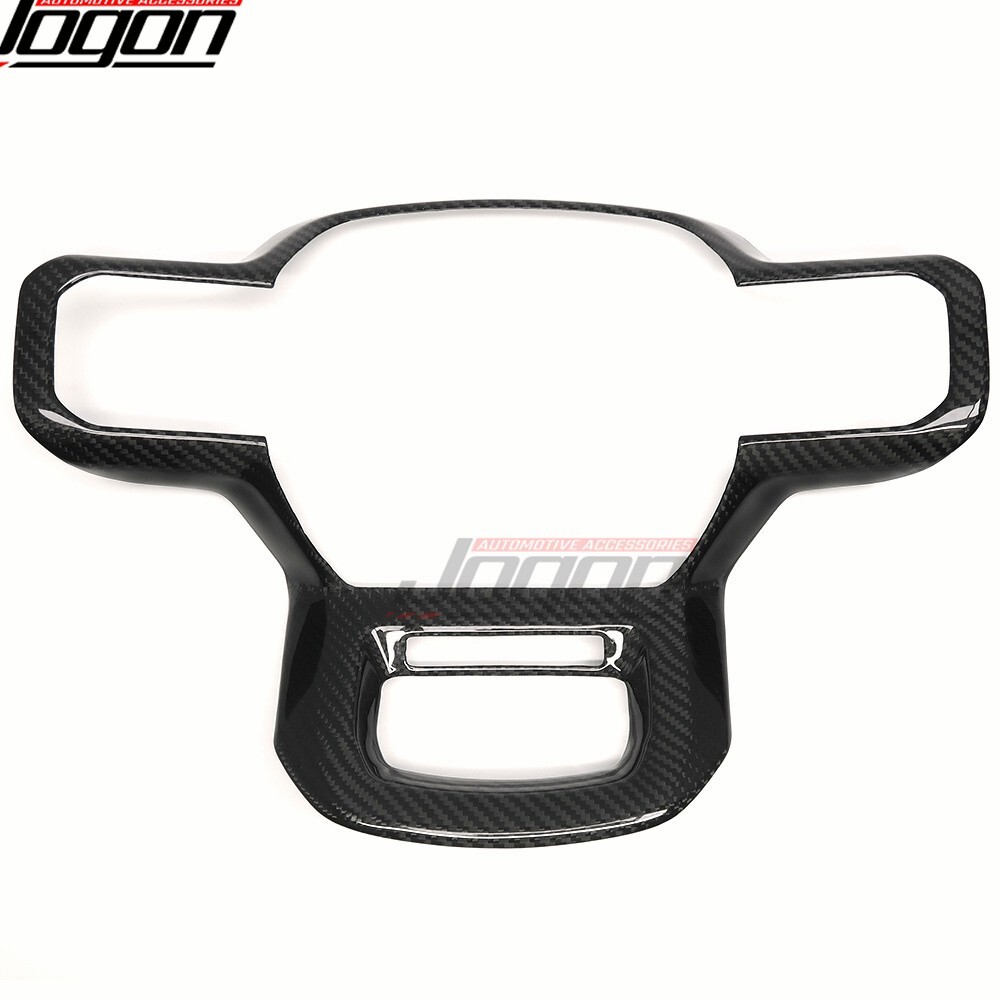 Real Carbon Steering Wheel Button Cover For Ford F150 2021+ Raptor R XL Platinum - Picture 3 of 10