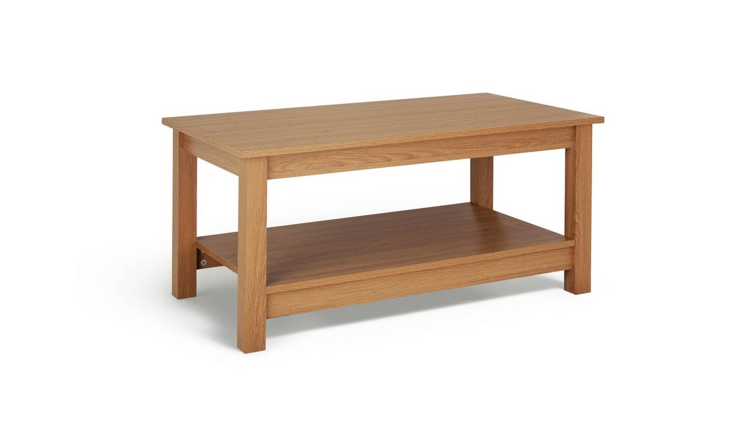 Malibu Coffee Table Oak Effect Compact Size Easy Assembly