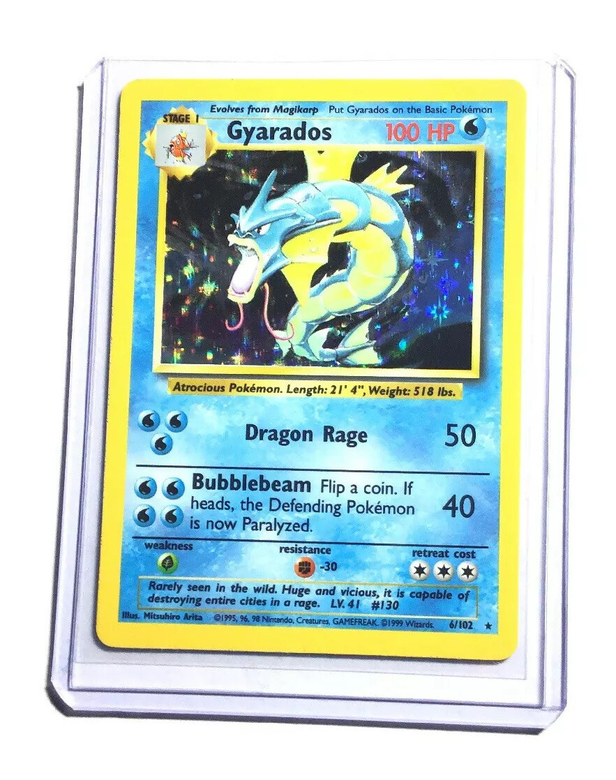ホロ Gyarados 100 HP 6/102 ポケモンカード GYARADOS - 6/102 - Base Set - Holo - Pokemon Card - EXC / NEAR