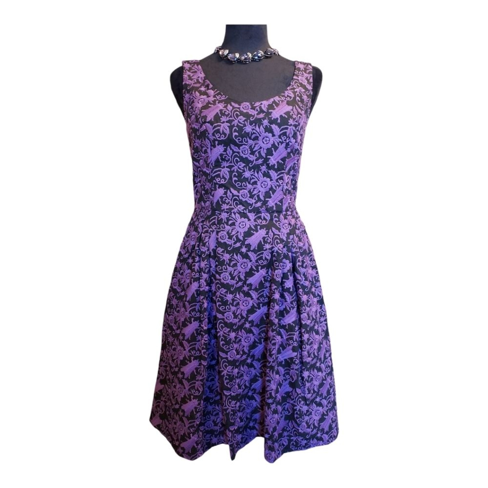 Betsey Johnson Spider/Fly Embroidered Dress Size 4