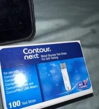 Contour-Next Glucose Test Strips, 100 Count. Exp6-2026-- Imported 39$$$---