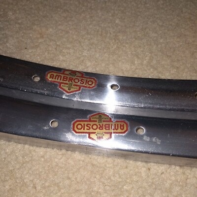 Roues Vintage Ambrosio High Flange Pour VTT 26 Pouces - Occasion, Aluminium, état Fonctionnel