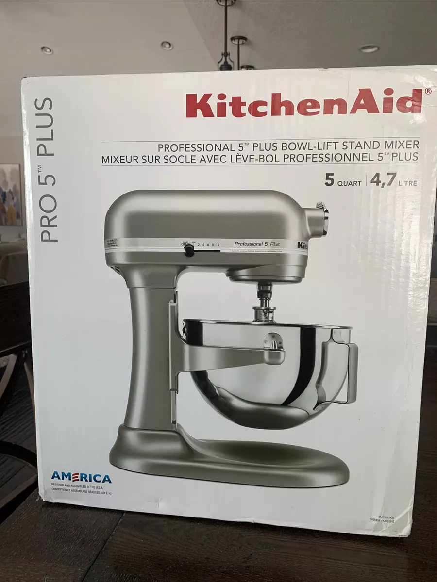 KitchenAid - Professional 5 Plus Series 5 Quart Bowl-Lift Stand Mixer - KV25G0XSL - Silver