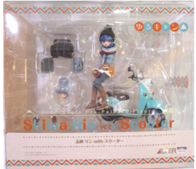 Shima Rin with Scooter 1/10スケール Laid-Back Camp (Yuru Camp): Rin Shima w/ Three-Wheeled
