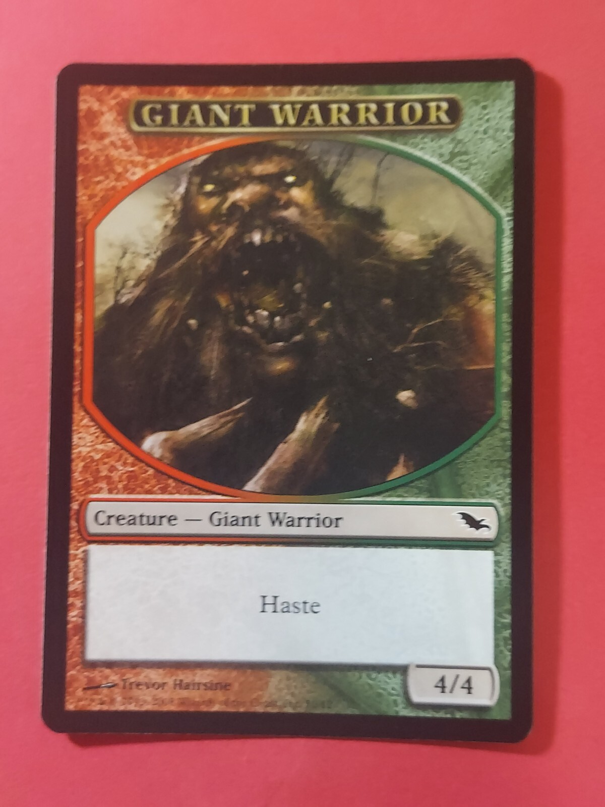 2008 Magic The Gathering Shadowmoor Tokens #10 Giant Warrior, C, cd4