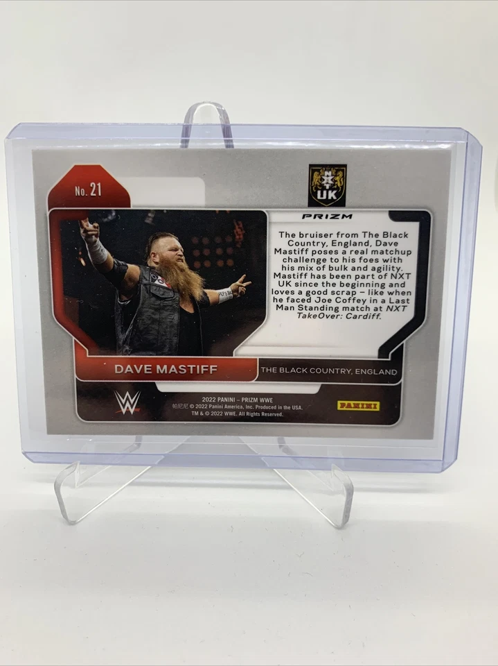 2022 Panini WWE Prizm Red Wave Dave Mastiff - Image 2 of 2