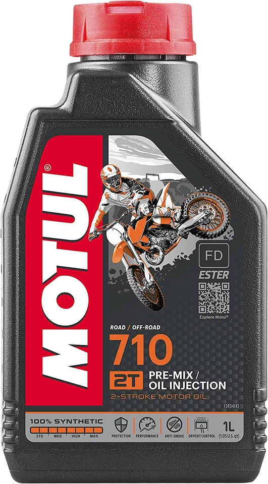 Lubrificante Motore 2 tempi 100%sintetico MOTUL "710  2T" JASO FD x Moto-1 litro - Immagine 2 di 3