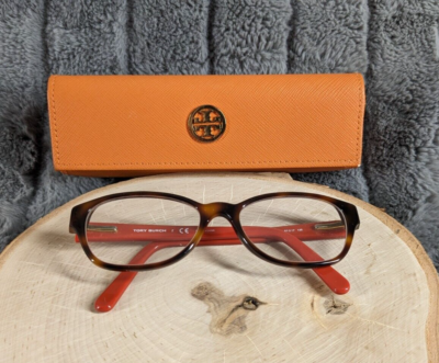 Tory Burch Small Optical Frame Eyeglasses Tortoise Orange  display picture 2