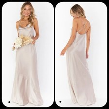 Show Me Your MuMu Tuscany Slip Maxi Dress in Show Me The Ring Luxe Sz M