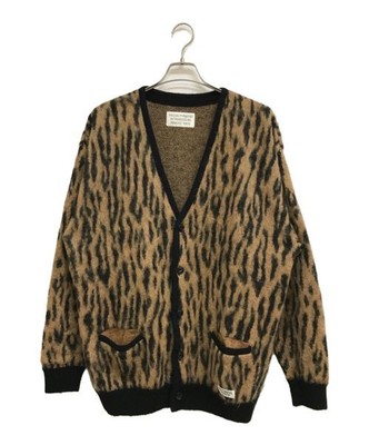 WACKO MARIA LEOPARD MOHAIR CARDIGAN XL